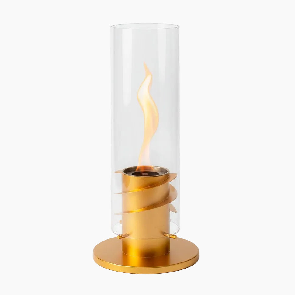 Minimalist Candle Bioethanol Fireplace — Tabletop Ventless Fire Pit