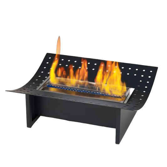 Minimalist Modular Rectangular Bioethanol Fireplace — Tabletop Ventless Fire Pit