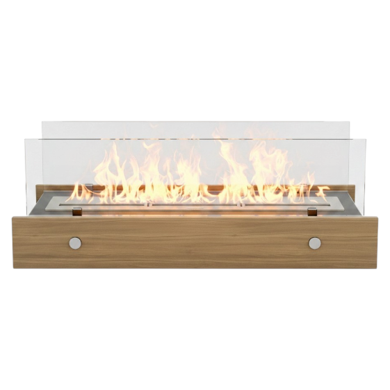 Minimalist Curved Ribbon Bioethanol Fireplace — Tabletop S-Shape Fire Pit (Light)